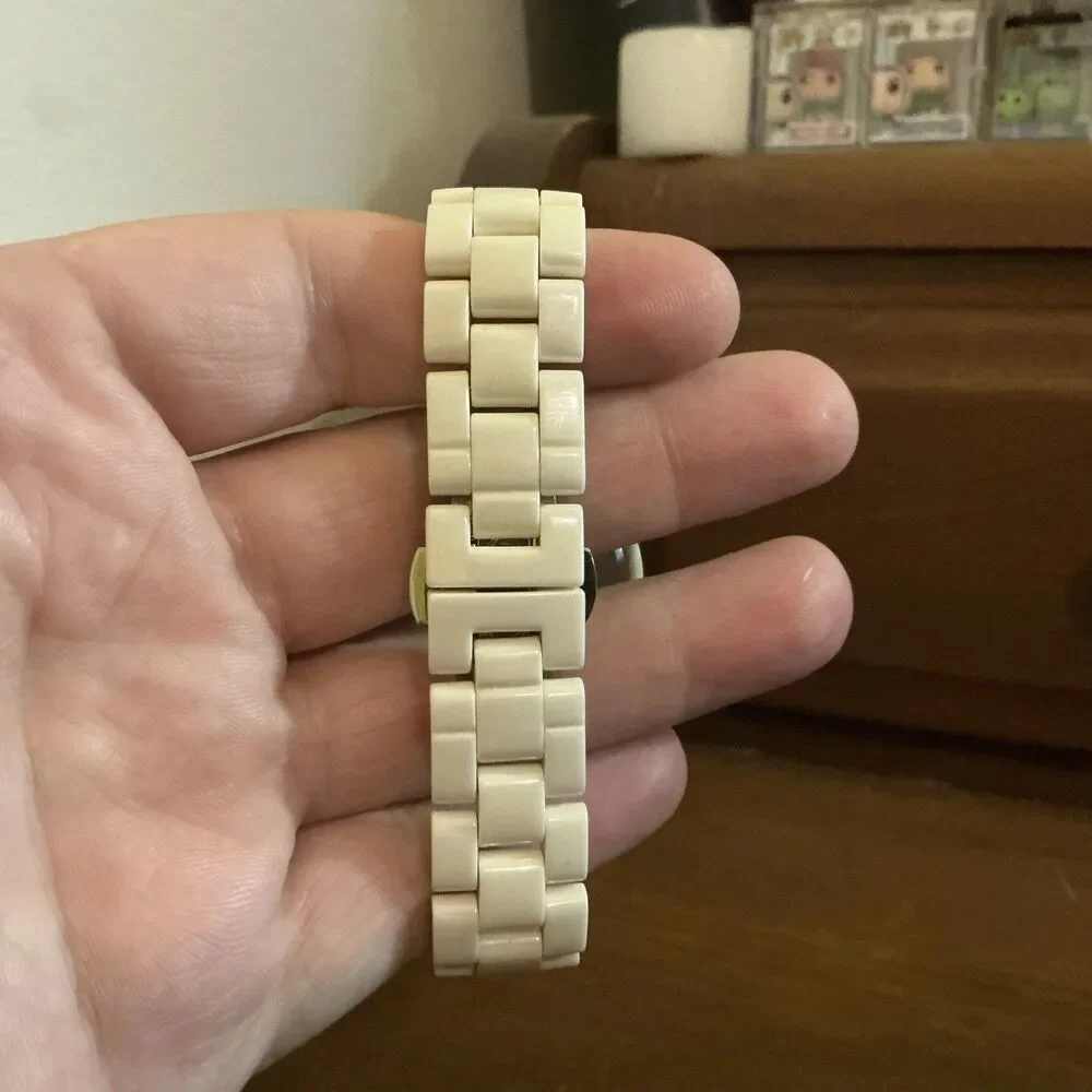 Wristwatch - Unisex- ADRIENNE - White Ceramic - Used - Runs